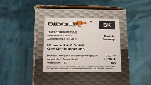 Toner laserjet 6l - toner, 3100